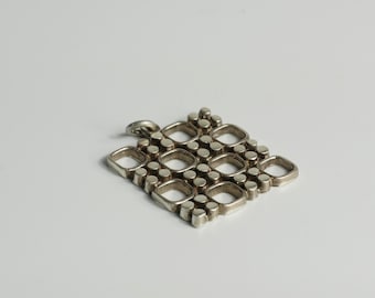 Modernist Silver Pendant. Designed by Jorma Laine, Finland (B070)