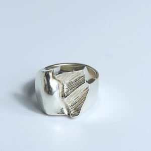 Vintage Modernist Silver Finland Ring - Etsy