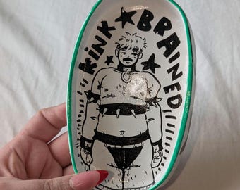 KNK BRAINED - air dry clay trinket dish