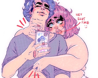 Spiegel Selfie - Kunstdruck