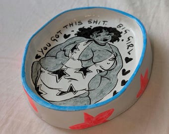 YOU GOT THIS - air dry clay trinket dish