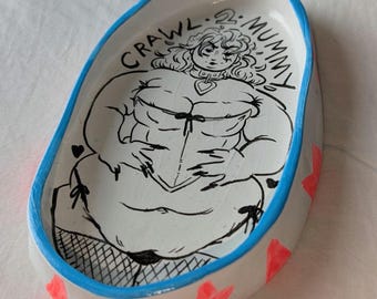 POST COITAL TIPS - air dry clay trinket dish