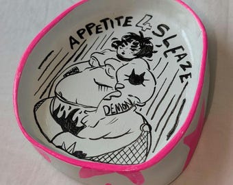 APPETITE 4 SLEAZE - air dry clay trinket dish
