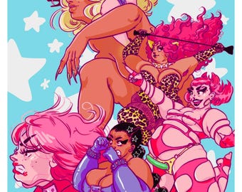 Big Girls - Kunstdruck