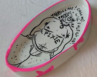 FULFILL ME - air dry clay trinket dish