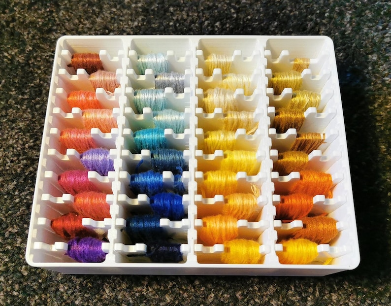 Embroidery thread spools & storage organizer 40 slots thread Etsy
