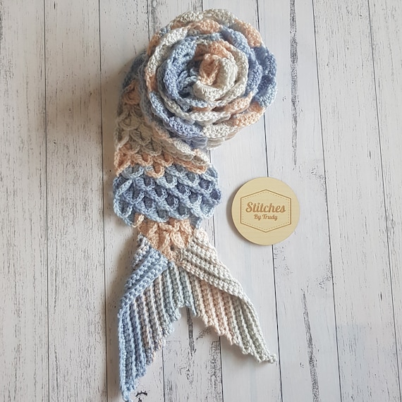 Bonnet Chignon Fait Main Pour Femme - Couleur Pêche - Écailles De Sirène