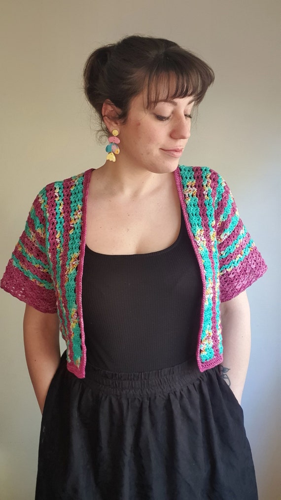 Crochet Cardigan Pattern | the Frankie Bolero Shrug (PDF Pattern