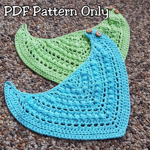 crochet bandana bib