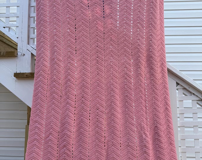 Large Chevron Crochet Throw/afghan: Pink (NOT A PATTERN) - Etsy
