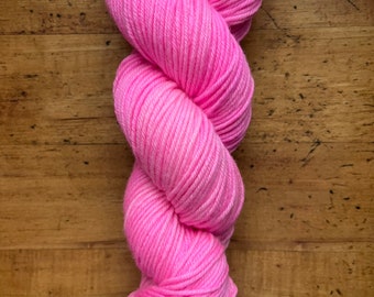 Hand dyed mcn DK “tickled pink”