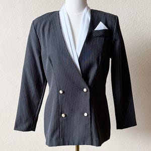 90s Pinstripe Jacket - Etsy
