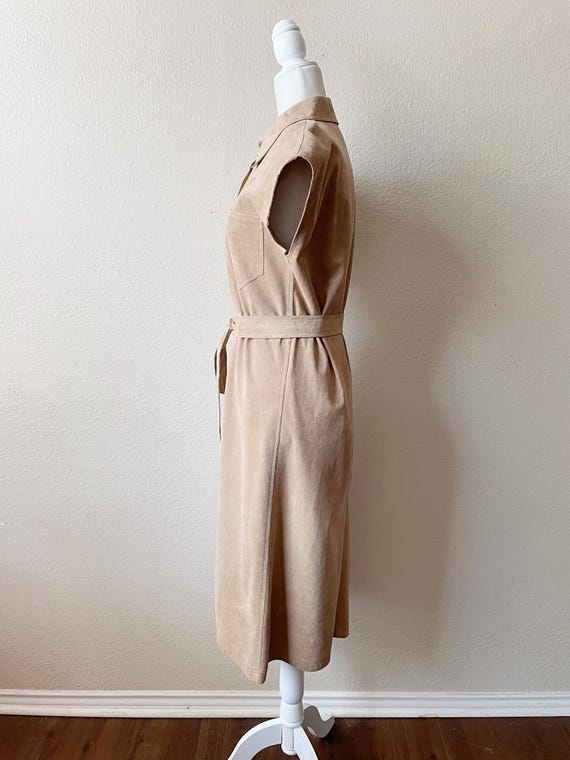 Vintage 70s Blassport Solid Beige Button Down Ult… - image 8