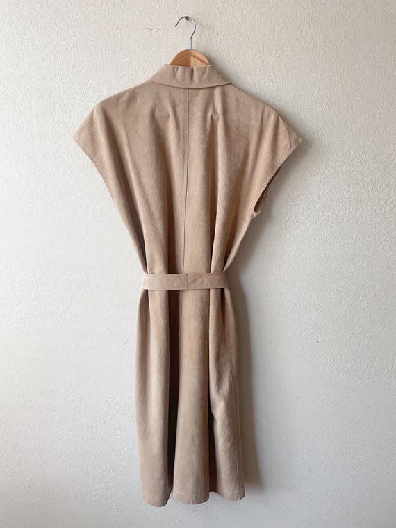 Vintage 70s Blassport Solid Beige Button Down Ult… - image 4