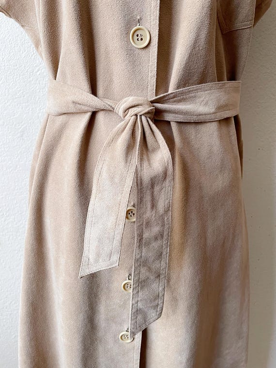 Vintage 70s Blassport Solid Beige Button Down Ult… - image 7