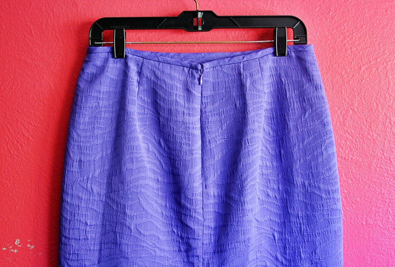 Y2K Purple Textured Animal Print High Waist Pencil Skirt
