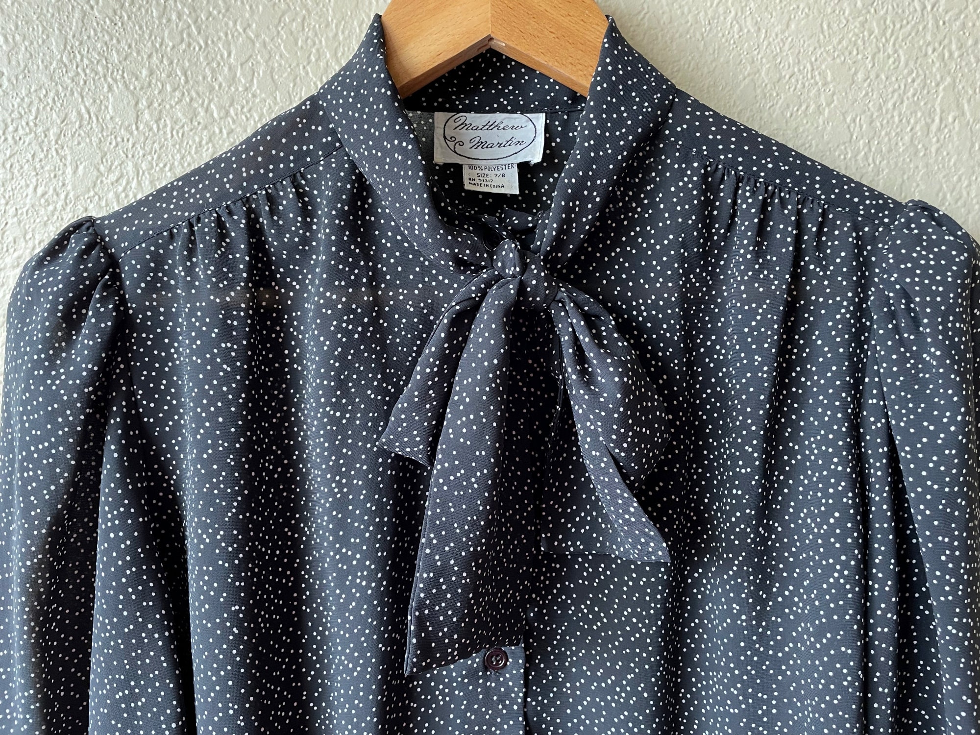 Vintage Black Tiny Polka Dot Women's Sweatshirt