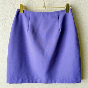 Vintage 80s/90s Solid Indigo High Waist Mini Pencil Skirt