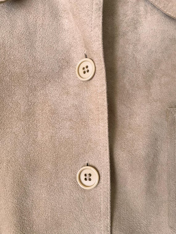 Vintage 70s Blassport Solid Beige Button Down Ult… - image 10