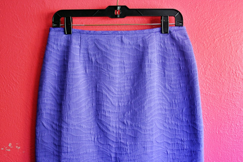 Y2K Purple Textured Animal Print High Waist Pencil Skirt