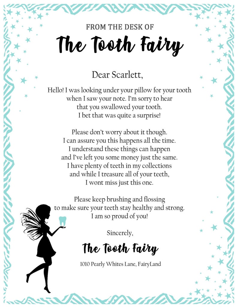 toothfairy template