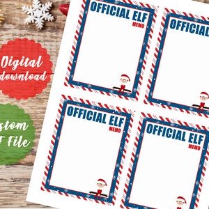Notas do seu BOY Elf* PDF para impressão* DOWNLOAD INSTANTÂNEO