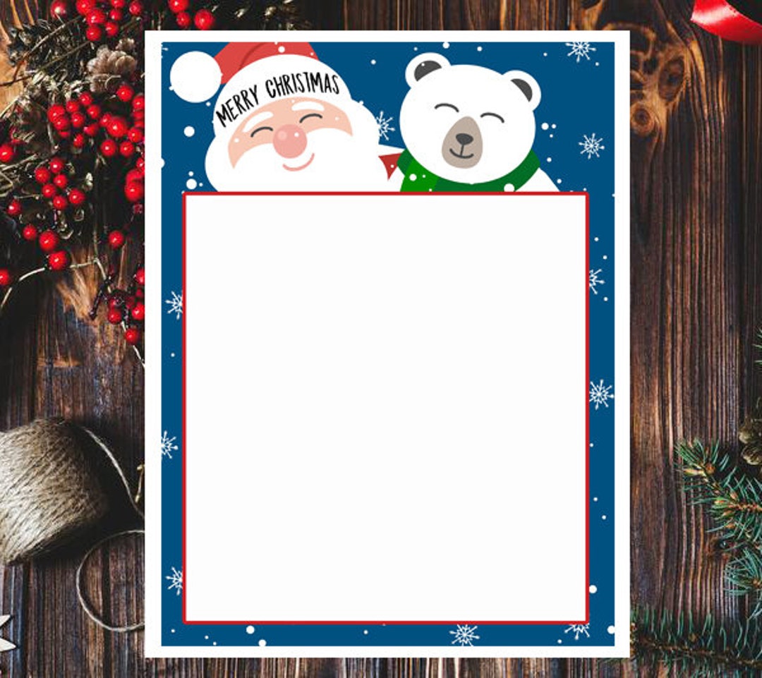 Blank Christmas Letterhead *printable PDF *instant Download - Etsy