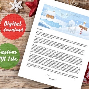 ¿Es Santa Real? Carta de padres-PDF PERSONALIZABLE
