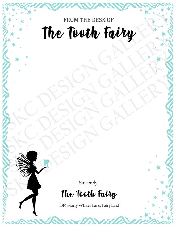 Tooth Fairy Template Tooth Fairy Template