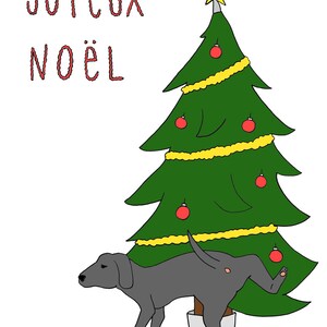 Christmas card - dog