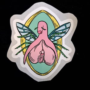 Clitoris bug - feminist sticker