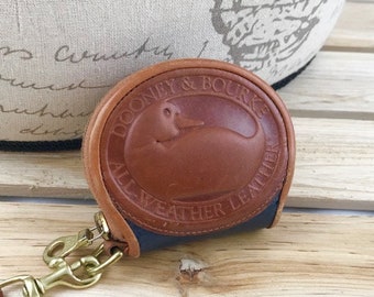 Dooney & Bourke Brown Leather Big Duck Coin Purse