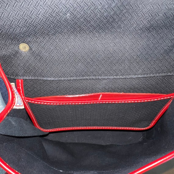 Dooney & Bourke Vintage Chambray Denim and Red Le… - image 10