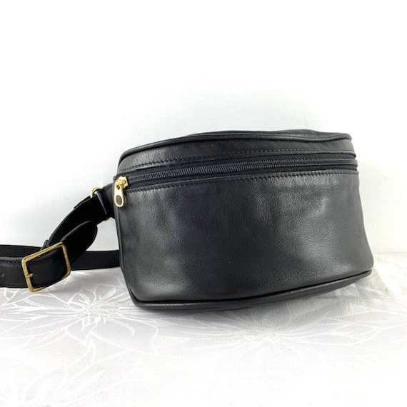 COACH Canteen Black Leather Fanny Pack Waist Bag