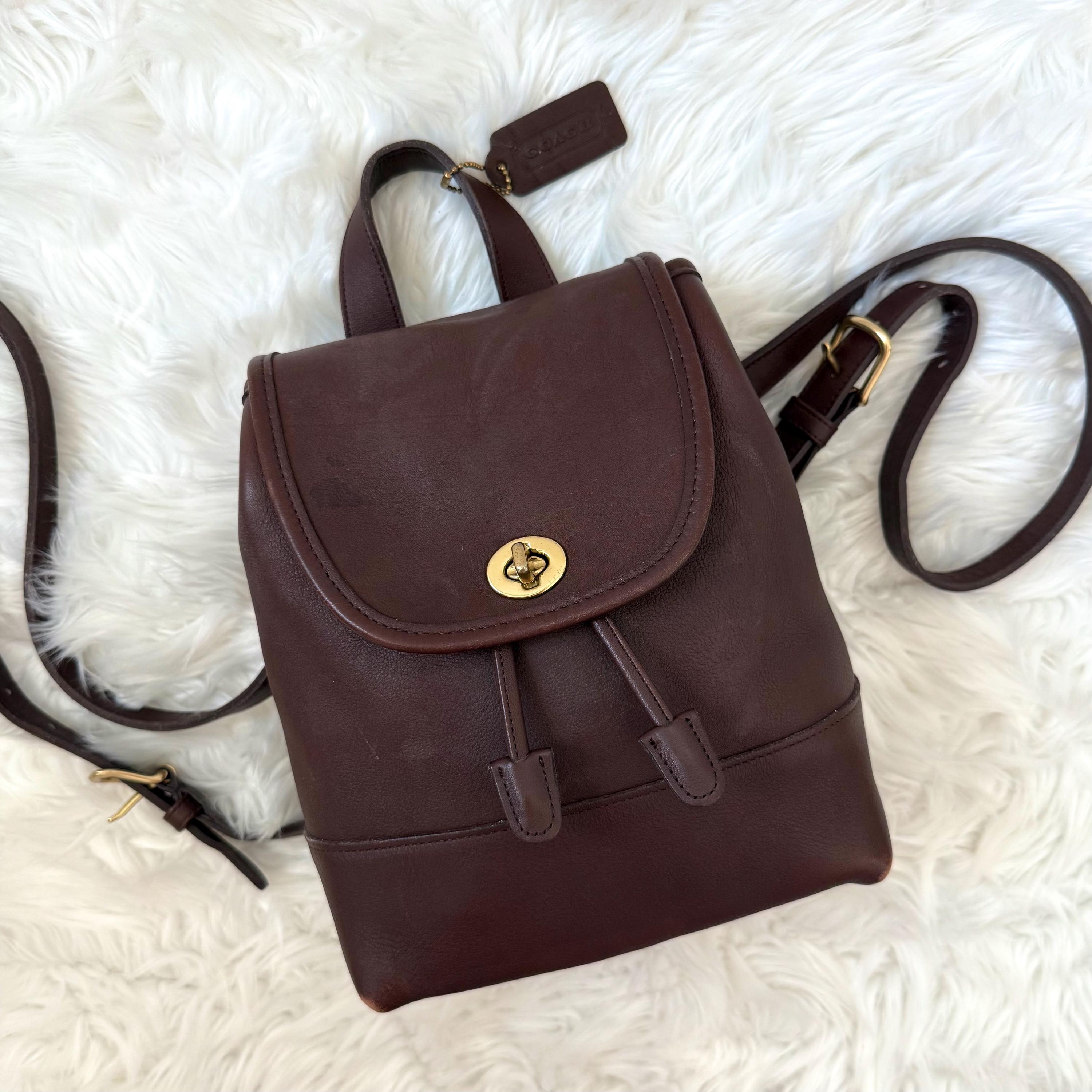 希少 Coach Vintage Backpack Handbag 2way Coach Backpack Vintage - Etsy Canada