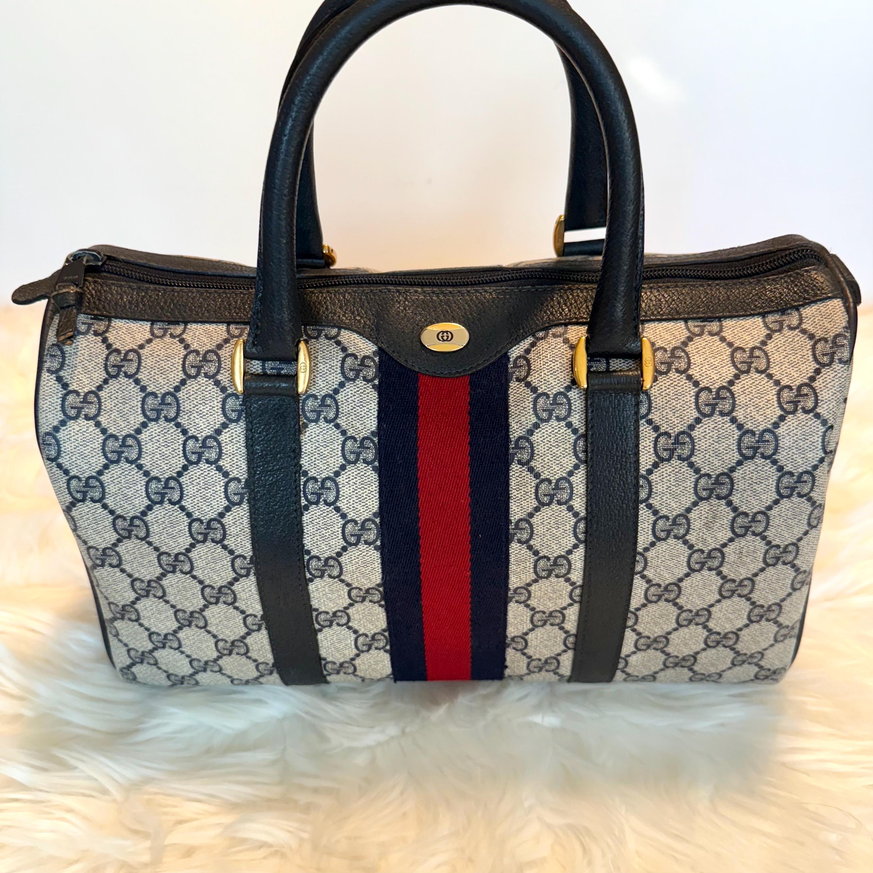 GUCCI Speedy Bag Signature Blue GG Monogram Canvas - Etsy