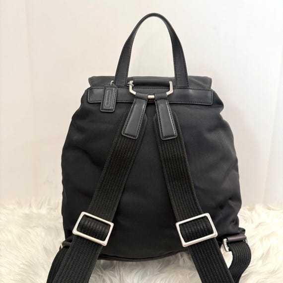 COACH Black Medium Sized  Backpack - image 8