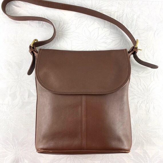 Coach Brown Leather Slim Bucket Bag