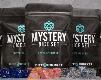 Dice Market Mystery Dice Set - 7pc blind bag mystery dice