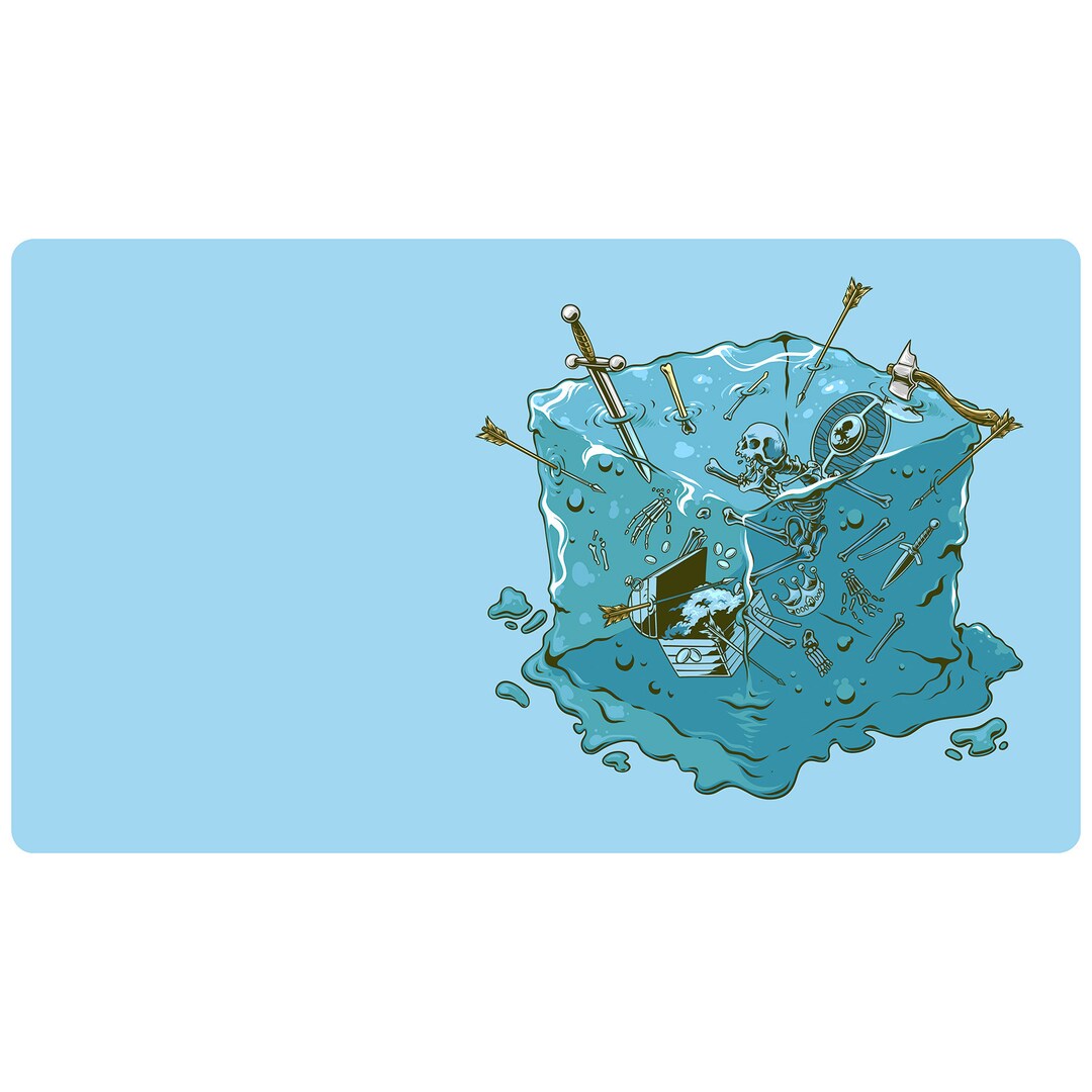 Blue Gelatinous Cube Playmat Perfect for MTG Pokemon Etsy