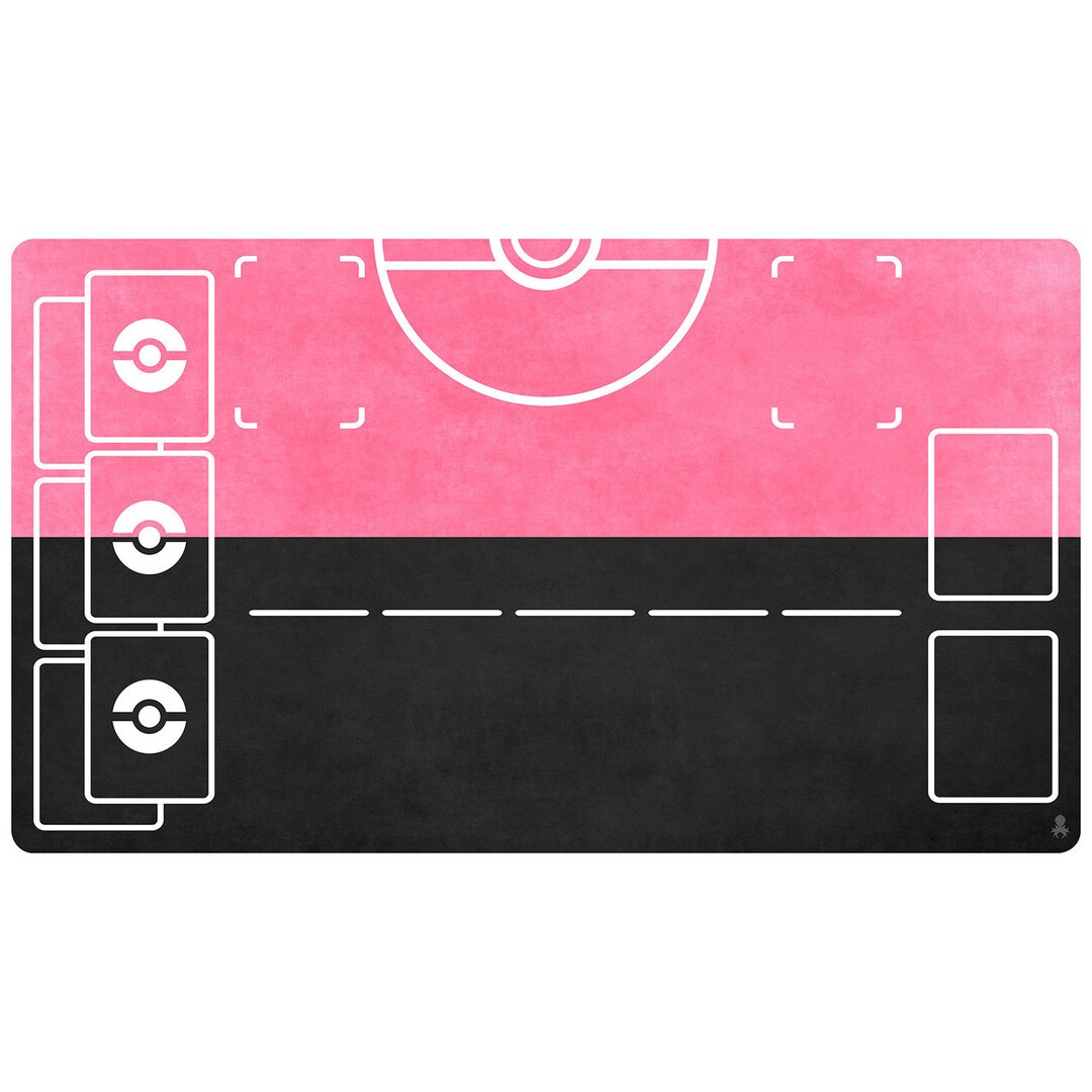 Pokemon TCG Twotone Pink Playmat Ideal for Magic the Gathering