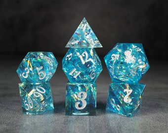 Kraken Lux Production Sample #10 7pc Dice Set