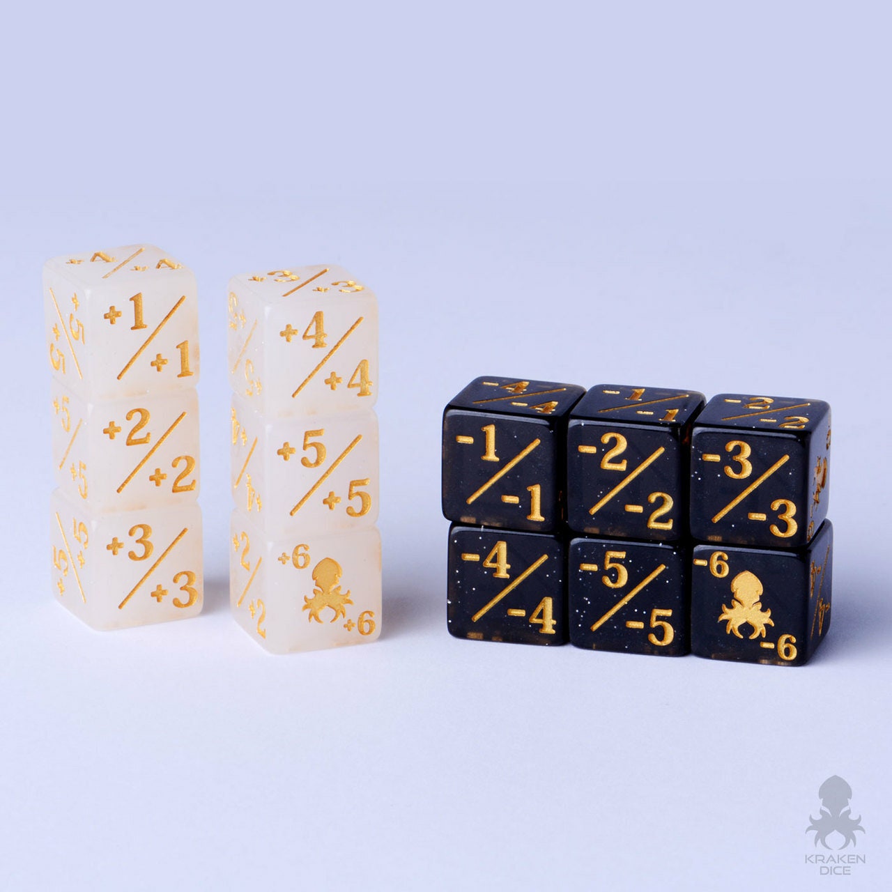 Kraken Logo Positive/negative Dice Counters for Magic the Etsy