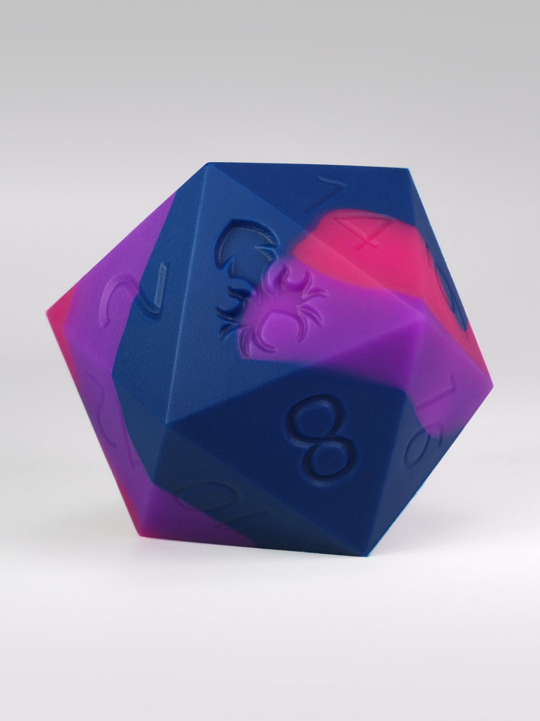 SUCCUBUS 50mm Silicone D20 RPG Dice D&D Dice Pathfinder Dice Sharp Edge