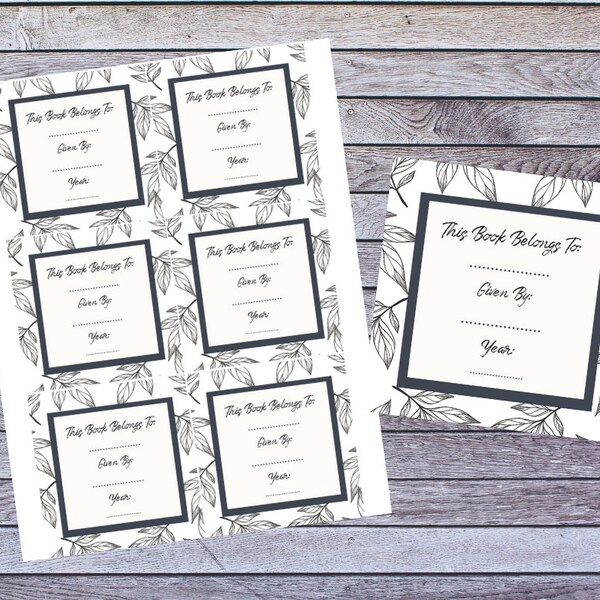 Book Plate - Etsy
