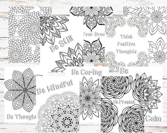 Printable Mindfulness Coloring Book