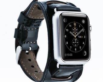 Cuff Leather Apple Watch Band 42mm, Apple Watch Strap, iwatch Band 38mm, Sporty Unisex iwatch band, Apple Watch Band Series 3