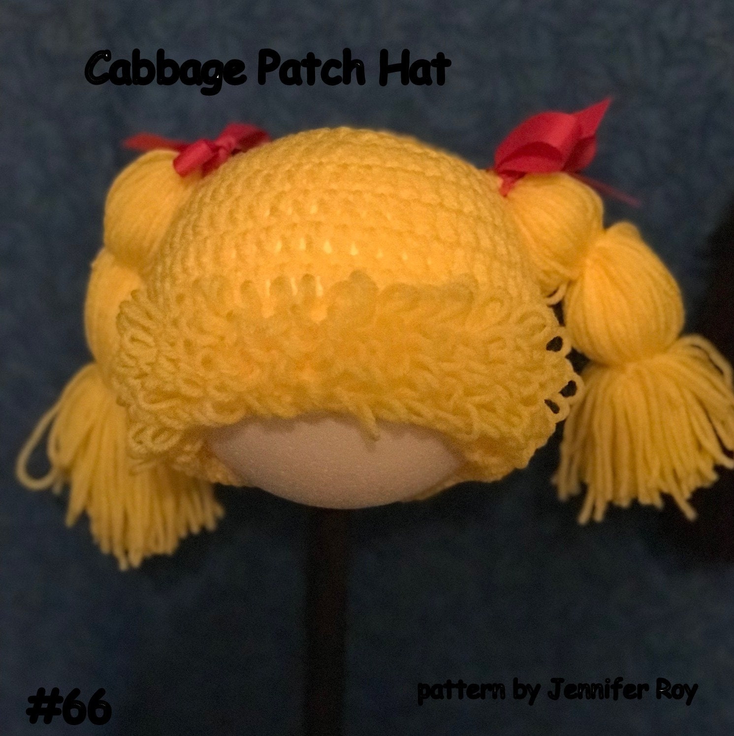 Cabbage Patch inspired hat Etsy