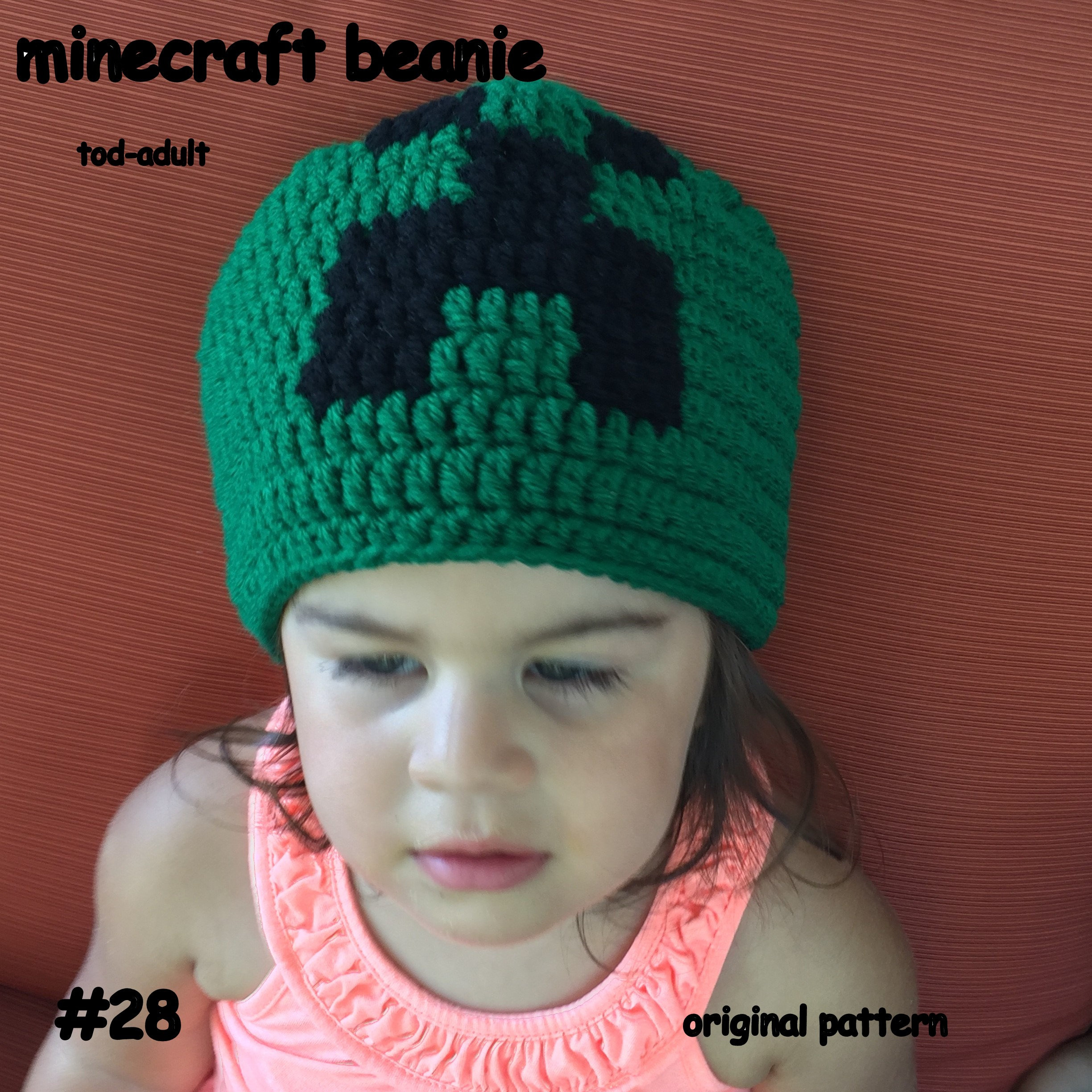 Minecraft Inspired Beanie Etsy