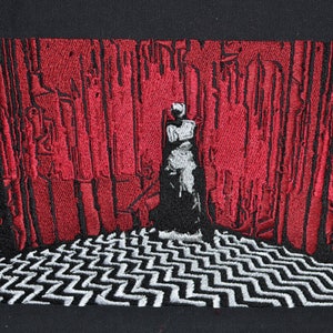 Twin Peaks Back Patch - Black Lodge Embroidered Patch - Fire Walk With Me - FWWM - Agent Dale Cooper Laura Palmer David Lynch Mark Frost Bob